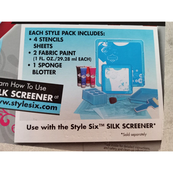 Fabric Paint Silk Screener Refill 6 Pack by Style Six - Picture 3 of 3